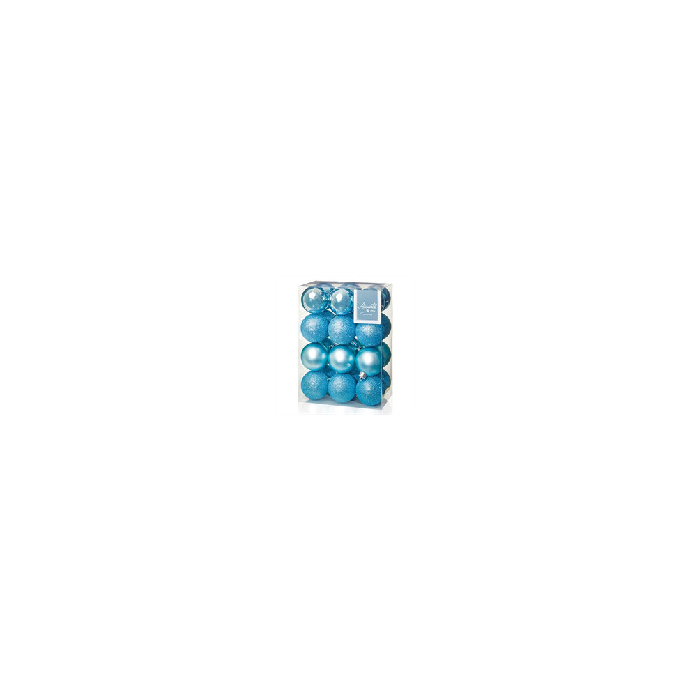 Premier Christmas Decorations Multi Finish Balls 24 x 60mm