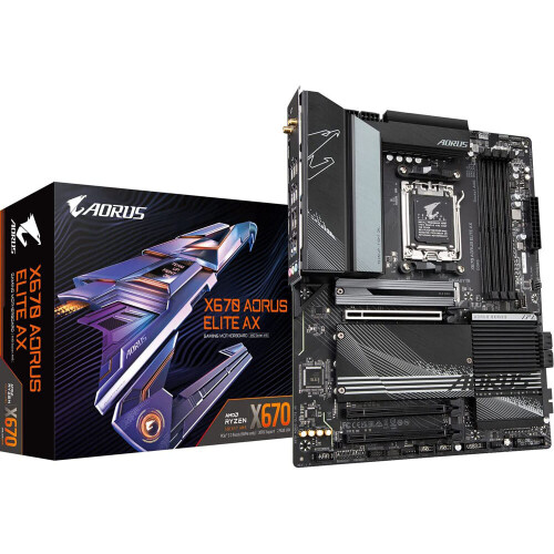 Gigabyte Gigabyte X670 AORUS ELITE AX ATX Motherboard AM5 Socket