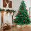 5FT Artificial Christmas Tree with Red Fruit Metal Stand 300 Lights 2