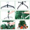6FT Artificial Christmas Tree with Red Fruit Metal Stand 300 Lights 8