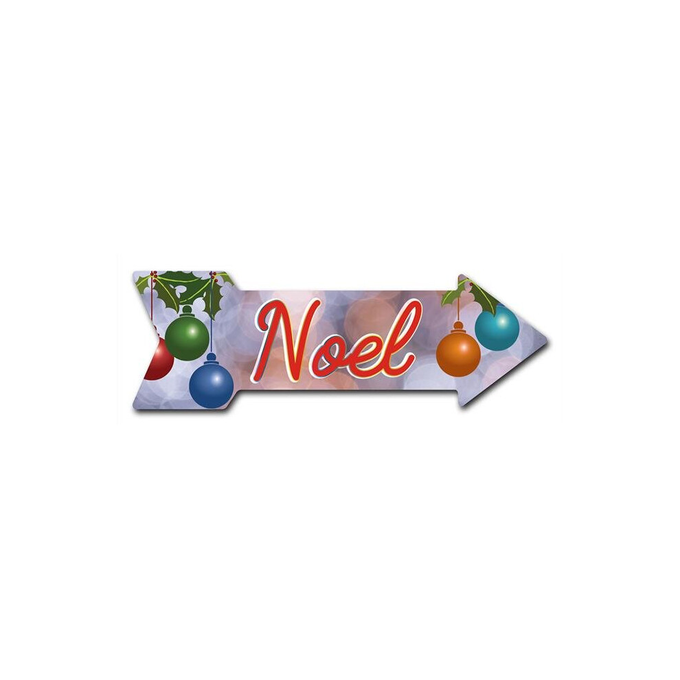 SignMission D-A-8-999707 8 x 24 in. Indoor & Outdoor Decor Direction Sticker Vinyl Wall Decals - Noel - 24 in.