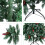 5FT Artificial Christmas Tree with Red Fruit Metal Stand 250 Lights 10