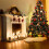 5FT Artificial Christmas Tree with Red Fruit Metal Stand 250 Lights 7