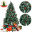 5FT Artificial Christmas Tree with Red Fruit Metal Stand 250 Lights 3
