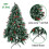 5FT Artificial Christmas Tree with Red Fruit Metal Stand 250 Lights 9