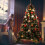 5FT Artificial Christmas Tree with Red Fruit Metal Stand 250 Lights 1