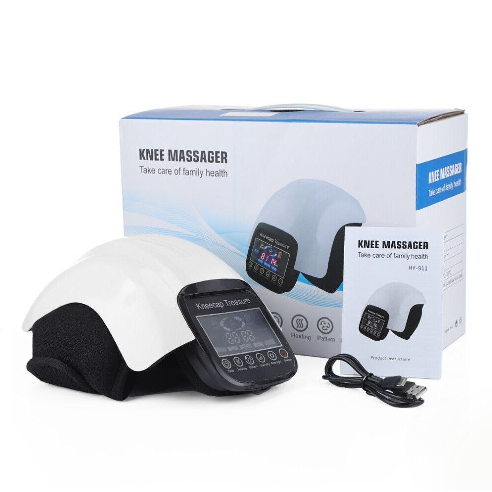 Hcsc Electric Infrared Heating Knee Massage Air Pressure Vibration Physiotherapy Kneecap Massager Joint Rehabilitation Pain Relief