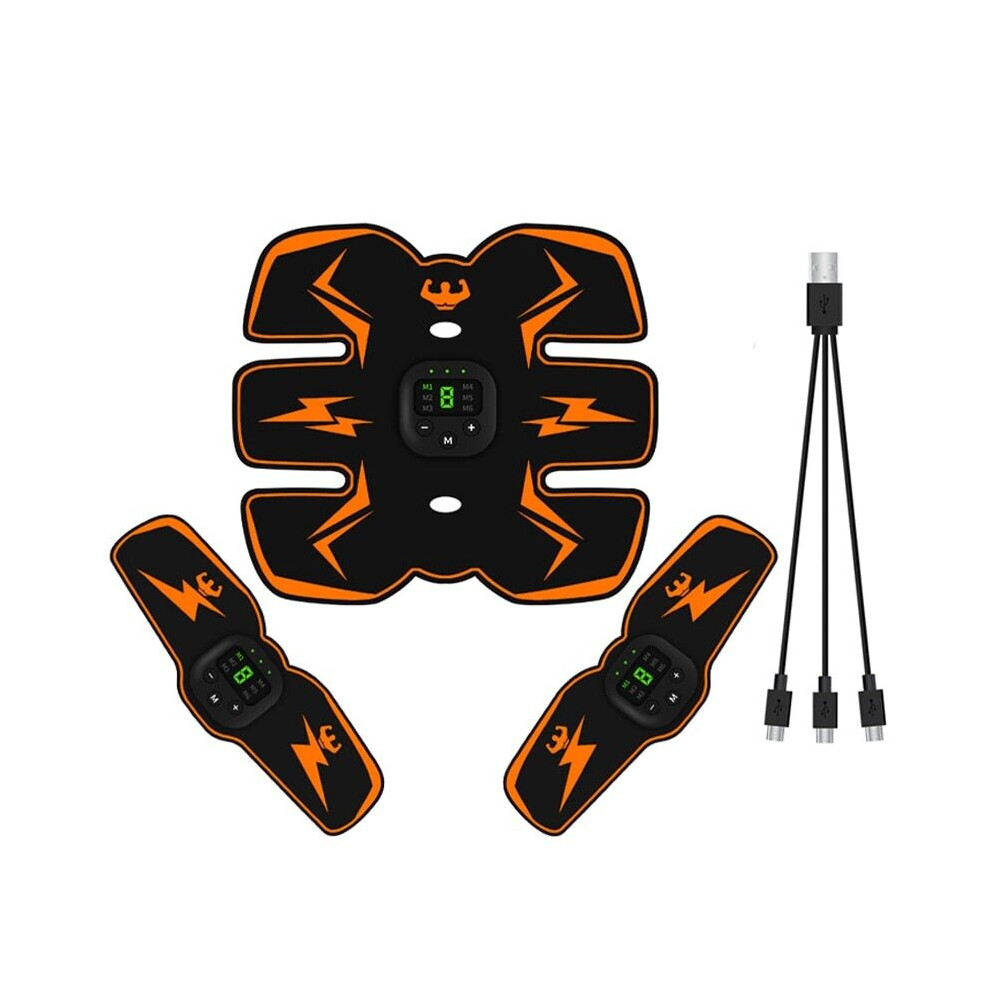 (M4) EMS Wireless Muscle Stimulator Trainer Smart Fitness Abdominal Training Electric Weight Loss Stickers Body Slimming Massager-image-OPC-PB2WRCW-NEW