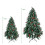 6FT Artificial Christmas Tree with Red Fruit Metal Stand 300 Lights 4