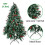 6FT Artificial Christmas Tree with Red Fruit Metal Stand 300 Lights 10