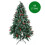 6FT Artificial Christmas Tree with Red Fruit Metal Stand 300 Lights 7