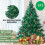 7FT Artificial Christmas Tree with Red Fruit Metal Stand 500 Lights 1