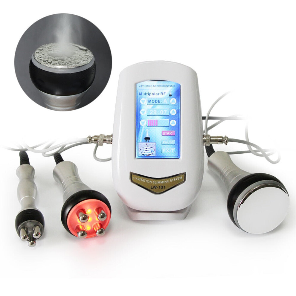 Hcsc (Uk Plug) 40Khz Cavitation Ultrasonic Body Slimming Machine Rf Beauty Device Facial Massager Skin Tighten Face Lifting Skin Care Tool