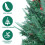 7FT Artificial Noel Christmas Tree with Red Fruit Metal Stand Xmas 2