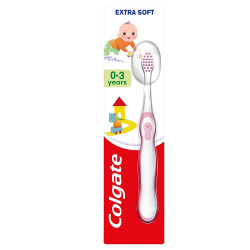 Colgate Colgate Kids 0-3 Years Extra Soft Toothbrush, Assorted Colours