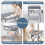 Folding Infant Changing Station Baby Nursery Table with Unit Storage Bags 3