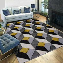(Ochre (Diamond), 120 x 170 cm) Extra Large Geometric Area Rug Modern Carpet Living Room Bedroom Mat