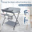 Folding Infant Changing Station Baby Nursery Table with Unit Storage Bags 6