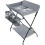 Folding Infant Changing Station Baby Nursery Table with Unit Storage Bags 1