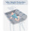 Folding Infant Changing Station Baby Nursery Table with Unit Storage Bags 4