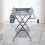 Folding Infant Changing Station Baby Nursery Table with Unit Storage Bags 8