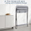 Folding Infant Changing Station Baby Nursery Table with Unit Storage Bags 5