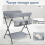 Folding Infant Changing Station Baby Nursery Table with Unit Storage Bags 9