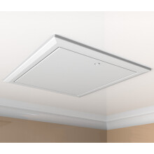 Timloc Hinged Drop Down Loft Access Door (White) - 562 x 662mm (0.82 Insulation U-value)