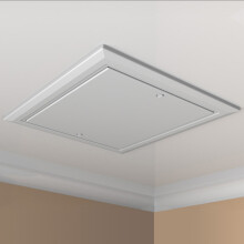 Timloc Push Up Loft Access Door (White) - 562 x 665mm (0.82 Insulation U-value)