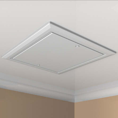 Timloc Push Up Loft Access Door (White) - 562 x 665mm (0.82 Insulation U-value)