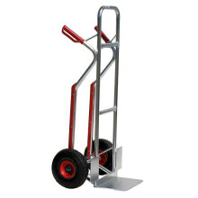 Dual Handled Aluminium Sack Truck - 150kg Capacity - with Puncture Proof Wheels