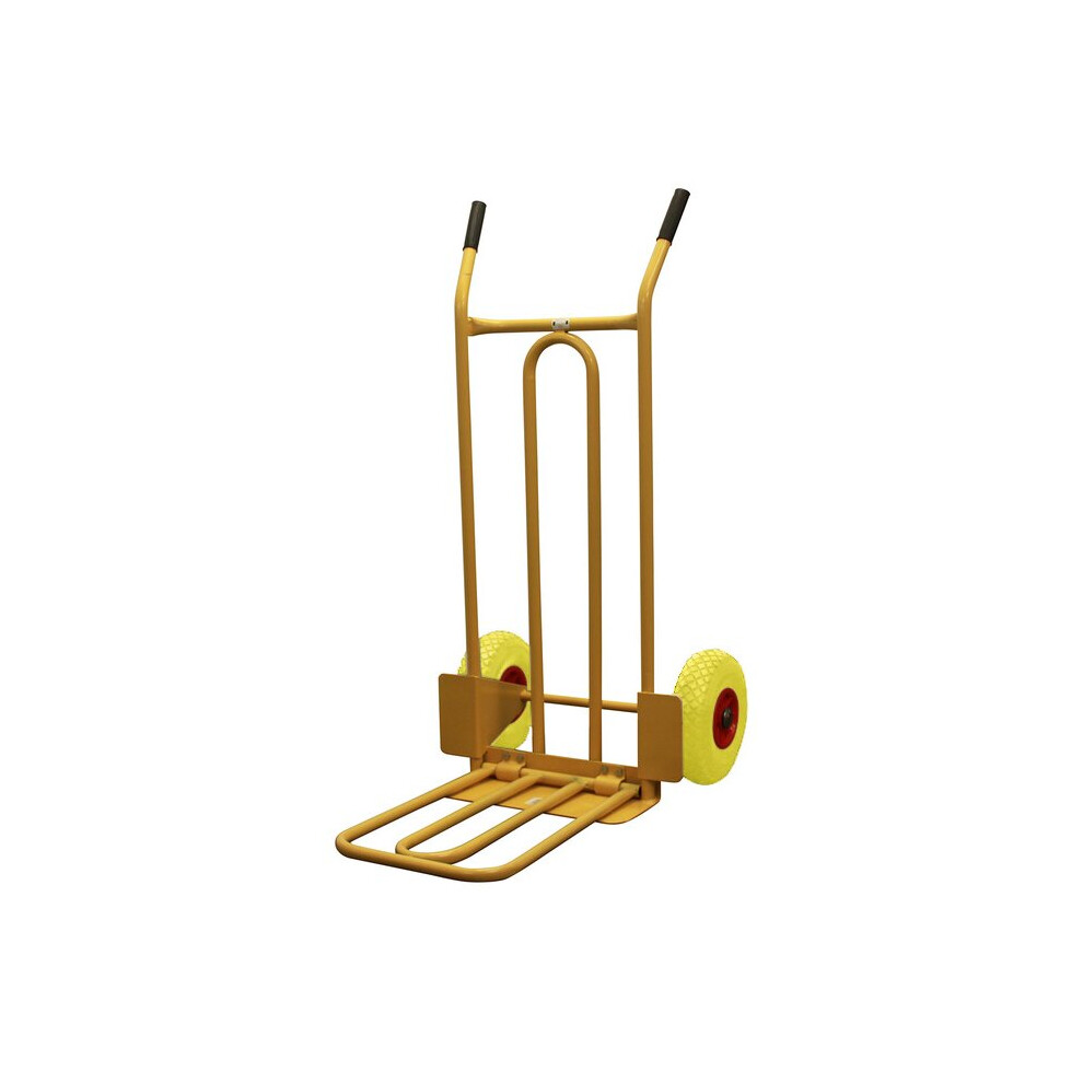 Bristol Tool Company Heavy Duty Folding And Fixed Toe Sack Truck - 200Kg Capacity - With Puncture Proof Wheels