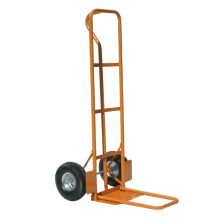 Folding Toe High Back P Handle Truck - 200Kg Capacity - with Pneumatic Wheels
