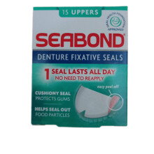 3 X Seabond Denture Fixative Seals, Soft Adhesive Cushion,LastAll Day, 15 Uppers