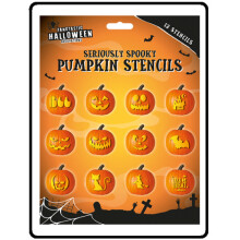 Halloween Stencils Book contains 12 unique stencils