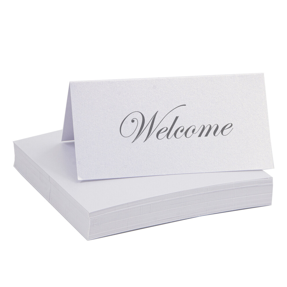 (White, 50PCS) Time to Sparkle 10CMx10CM Place Setting Cards folded table name cards for Weddings Party Dinner Reception Seating Food Home Decorations Office