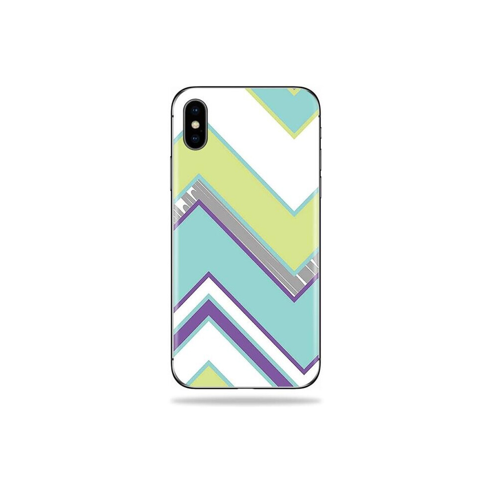 MightySkins APIPHXSM-Pastel Chevron Skin Decal Wrap for Apple iPhone XS Max Sticker - Pastel Chevron-image-OPC-PB2XHWG-NEW