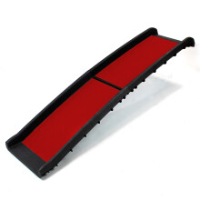Actiaspet Folding Pet Ramp with Red Grip Surface Portable