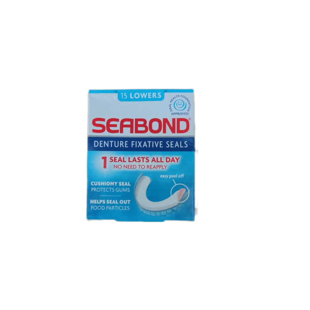 Seal Denture Adhesive Fixative Seabond All Day Strong Hold 15 Lowers