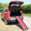 Actiaspet Folding Pet Ramp with Red Grip Surface Portable 8