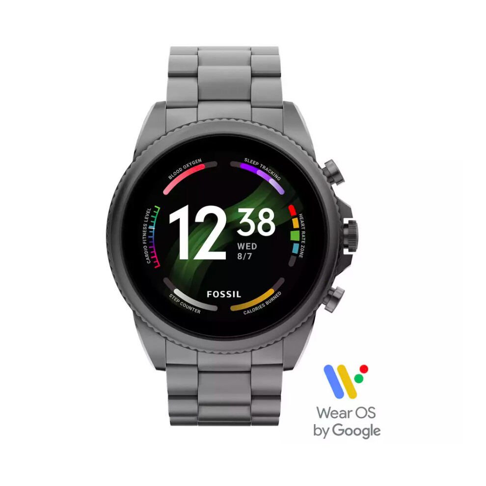 Fossil Men's Gen 6 Grey Stainless Steel Bracelet Smart Watch