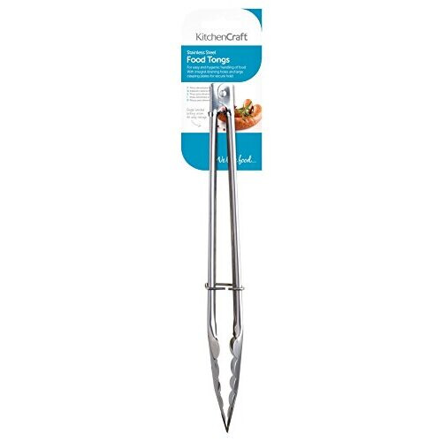 KitchenCraft Large Kitchen Tongs, Stainless Steel, 40cm 1