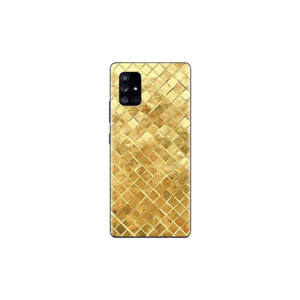 MightySkins SAGA71-Gold Tiles Skin Decal Wrap for Samsung Galaxy A71 5G Sticker - Gold Tiles-image-OPC-PB2XSR5-NEW