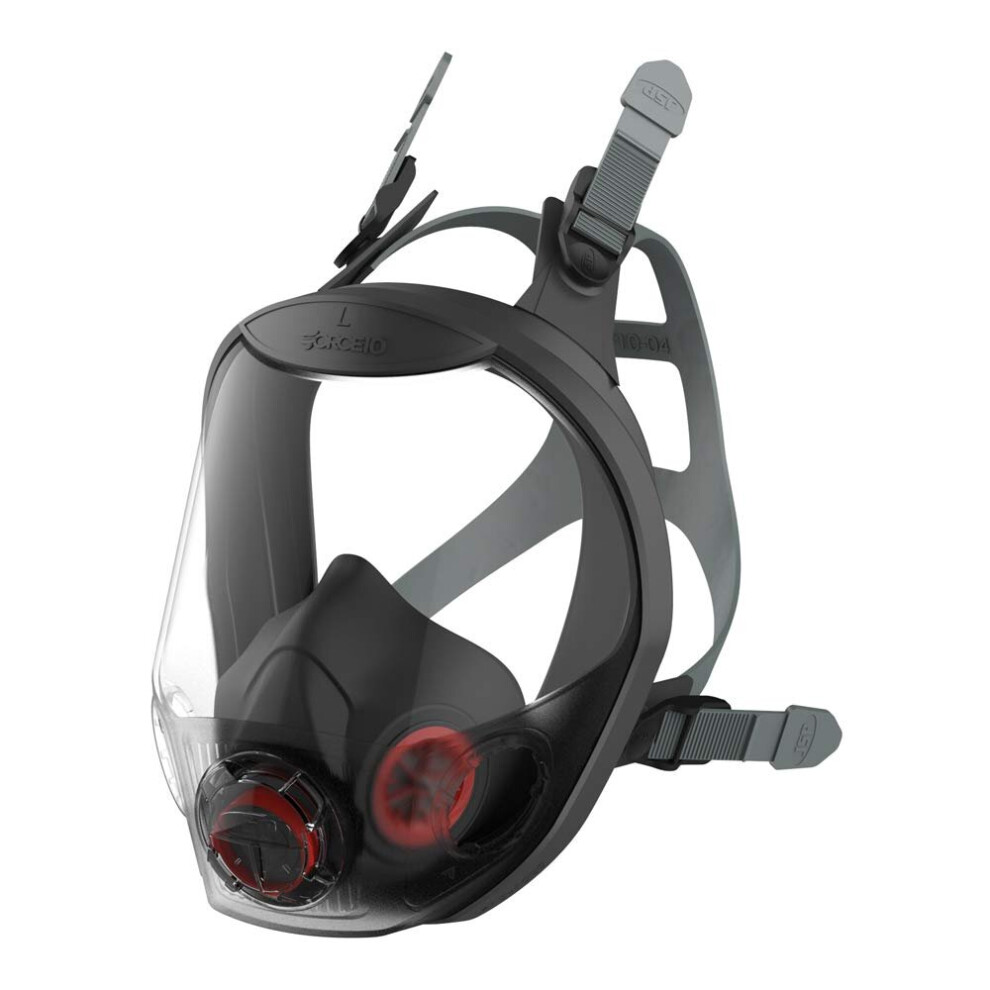 JSP Force 10 Large Full Face Mask Respirator only compatible with JSP Press to Check Filters (available separately) - (BPB003-204-000)