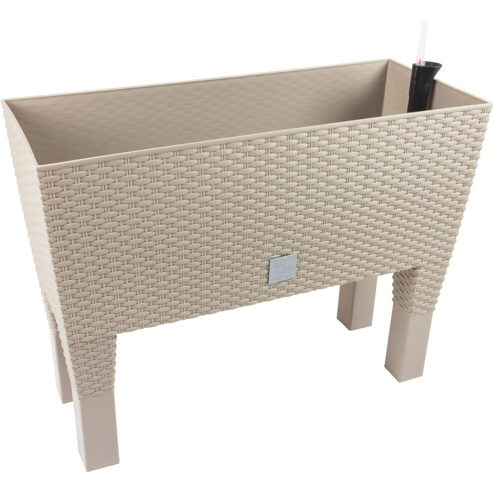 Prosper Plast Rato Case High Flowerpot - Mocca, 80x33x62 cm, Plastic Planter-image-OPC-PB2XWD8-NEW