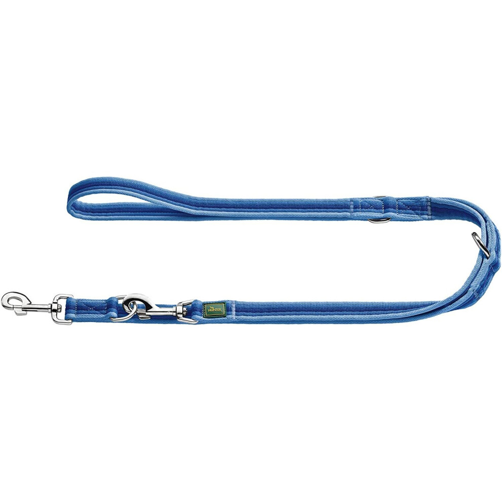 HUNTER Davao 65485 Adjustable Dog Lead 20/200 Nylon Blue