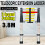 3.8M One Button Retraction Aluminum Telescopic Extension Ladder 1