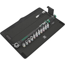 Wera Click-Torque C 3 Set 1 adjustable torque wrench set, 1/2" square drive, 40-200 Nm, 13pc, 05075680001