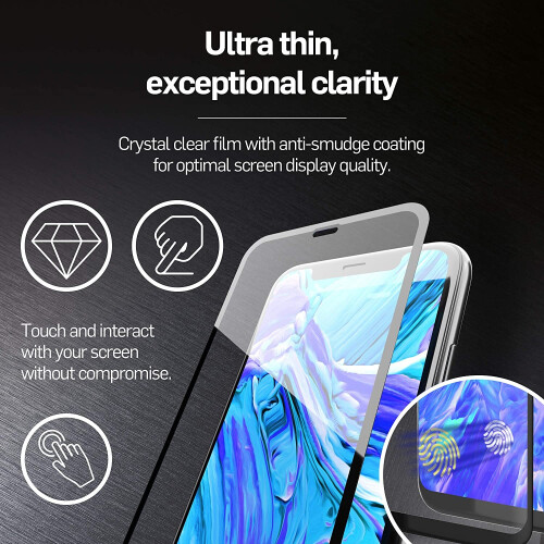 Thor Hammer Company THOR Designed for Samsung Galaxy S10+ Screen Protector, Full-Screen Tempered Glass Screen Protector 2