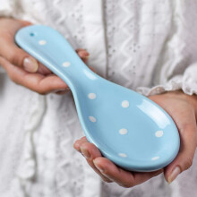 Postia da citt a cottage per il piano cottura Top grande porta a cucchiaio in ceramica per bancone da cucina Resta di cucina per il piano di sotto -